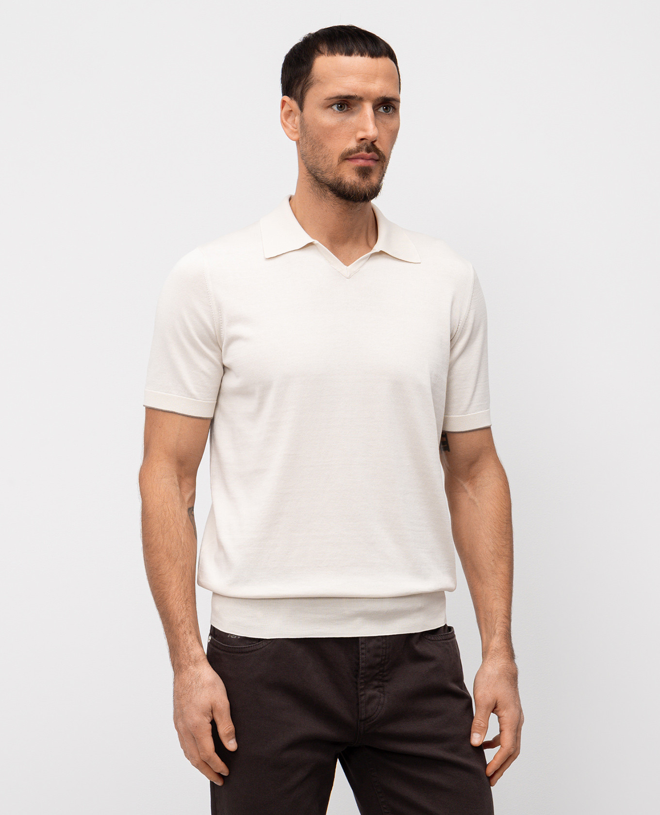 

Beige polo Brunello Cucinelli