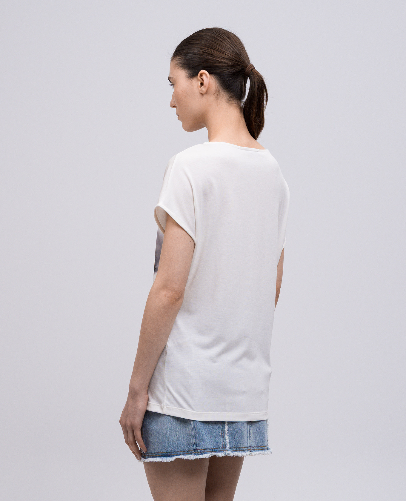 

Beige T-shirt with logo Balmain