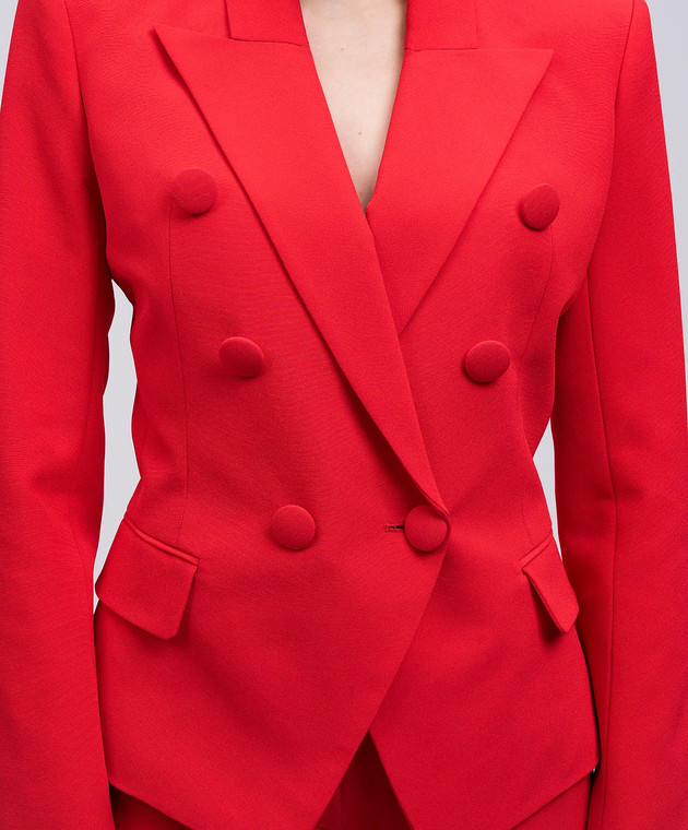 Balmain - Red double-breasted jacket EF0SI505VB00 - shop