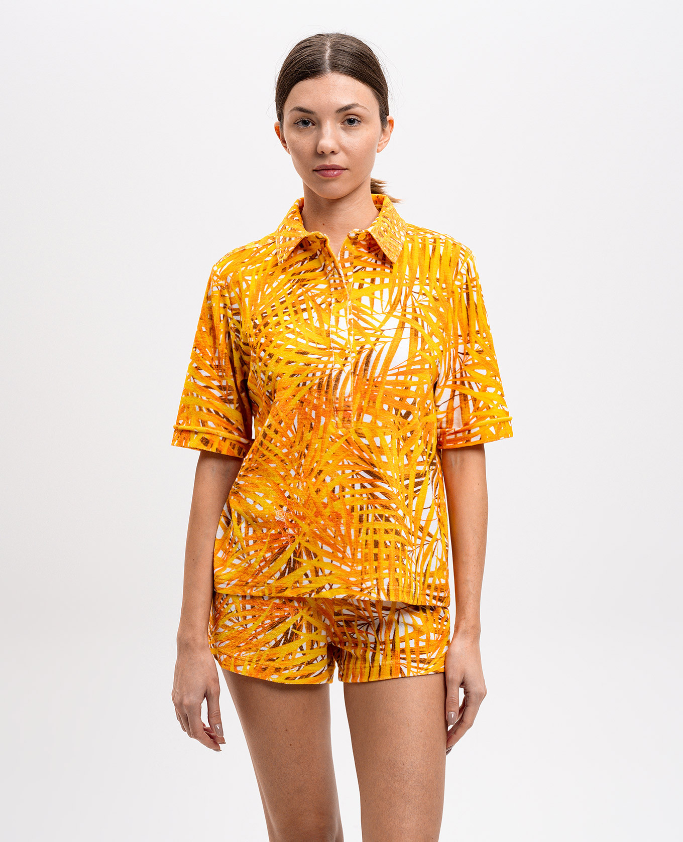 

Palm Leaves orange terry polo Vilebrequin