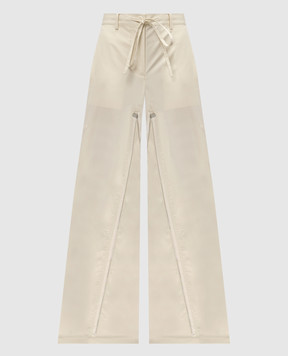 Helmut Lang Beige pants with zippers O04HW208