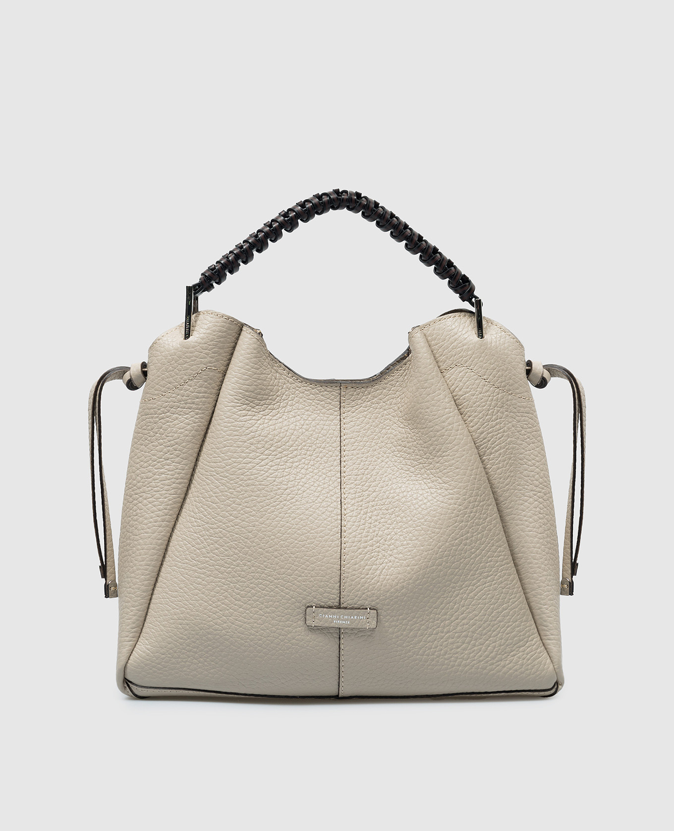 

Era beige leather bag with logo patch Gianni Chiarini