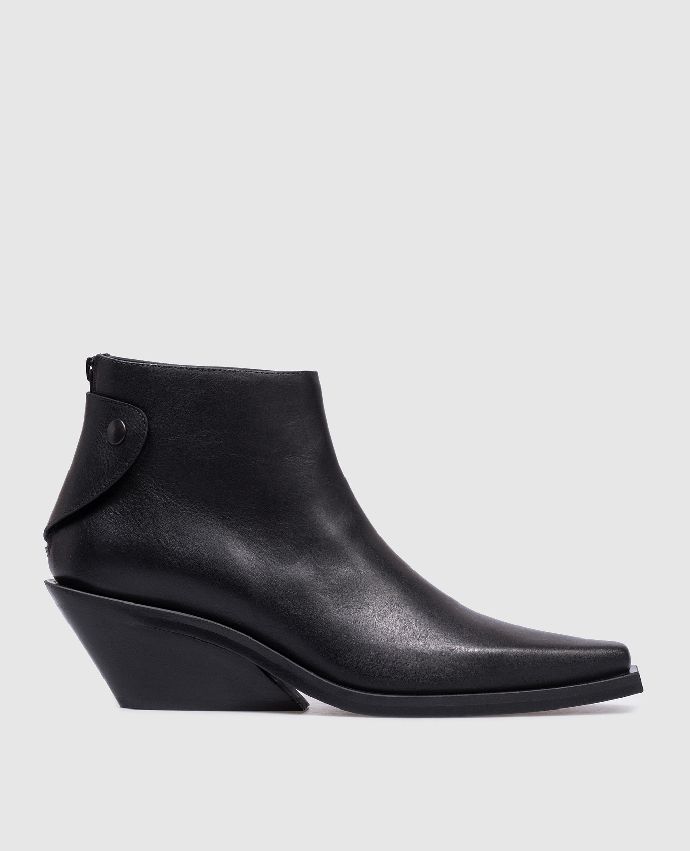 

Kay Pointy black leather boots Ann Demeulemeester