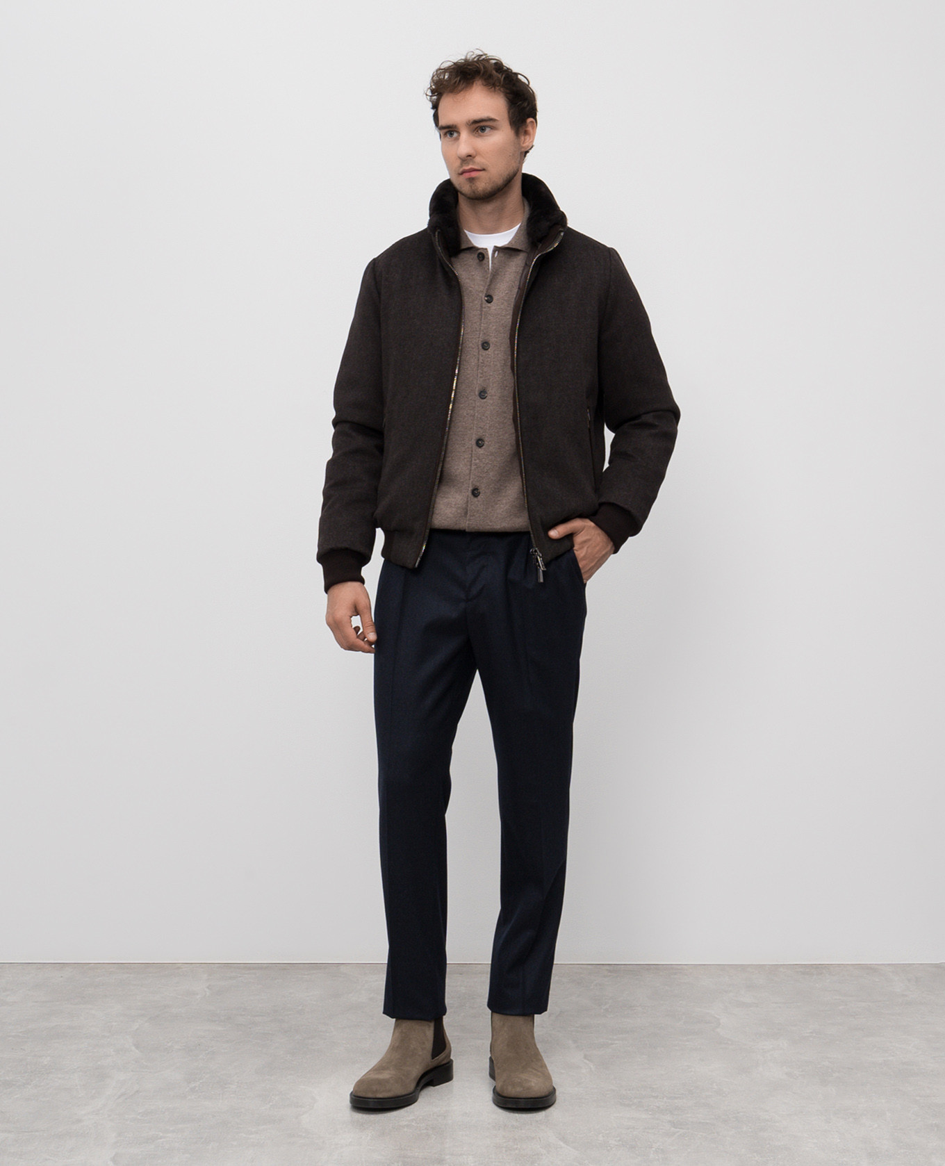 

Blue wool pants Peserico
