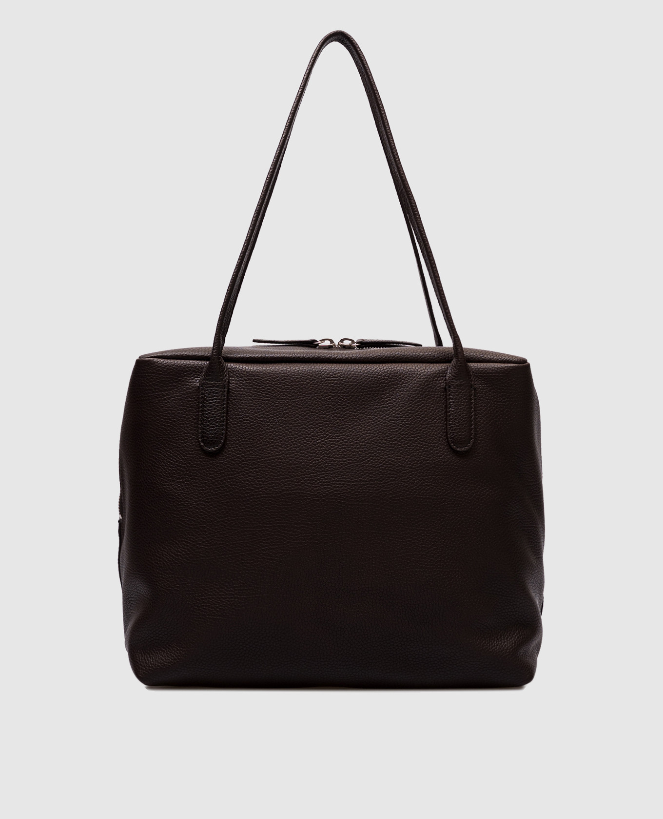 

Henri brown leather tote bag The Row