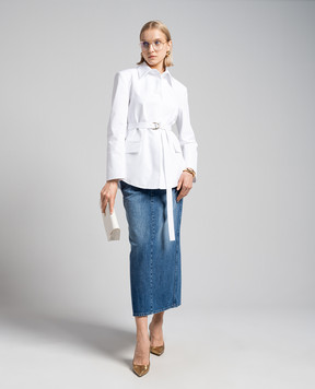 Valentino White jacket with a belt 4B0CJ3E55DN