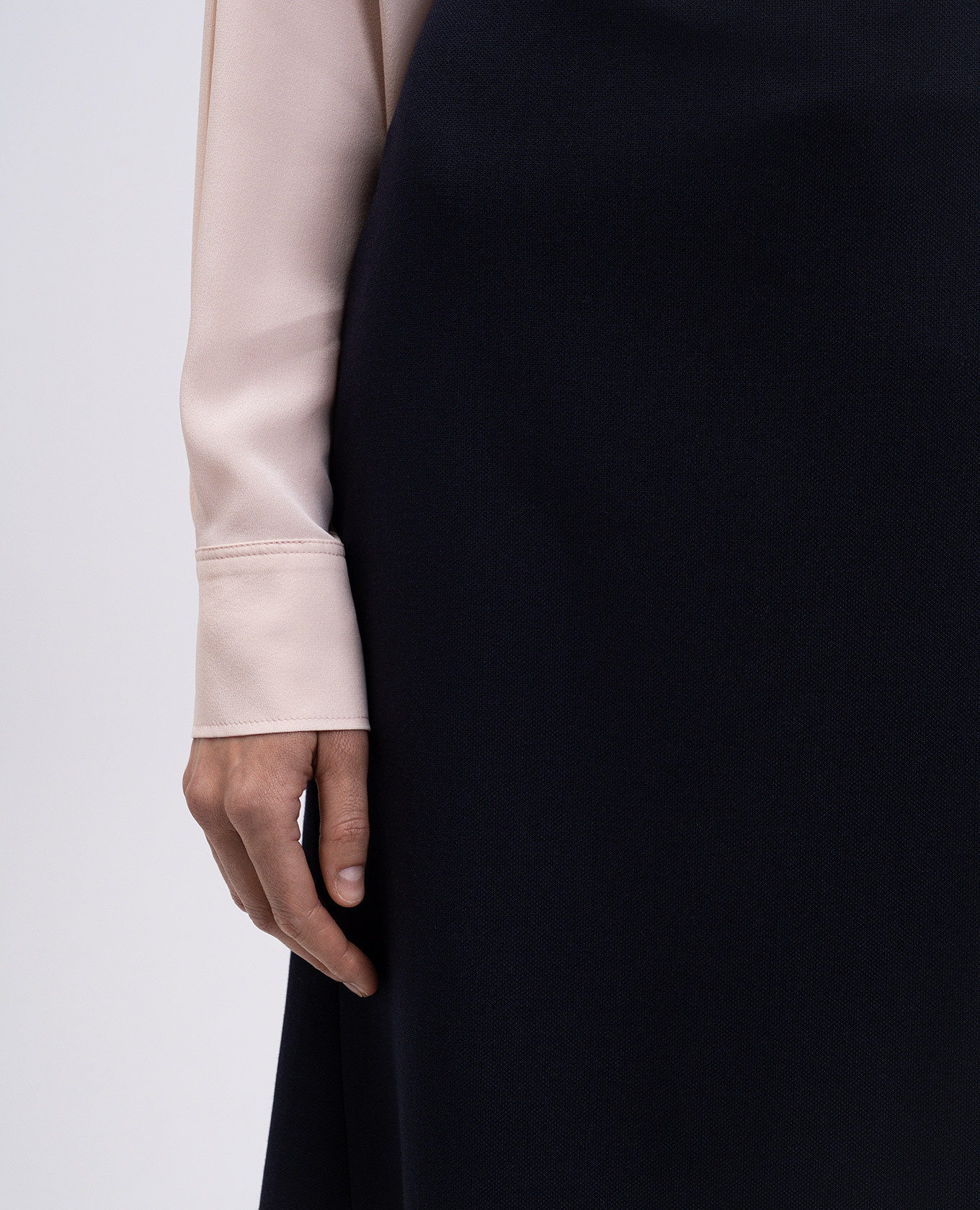 

Blue midi skirt with wool Victoria Beckham