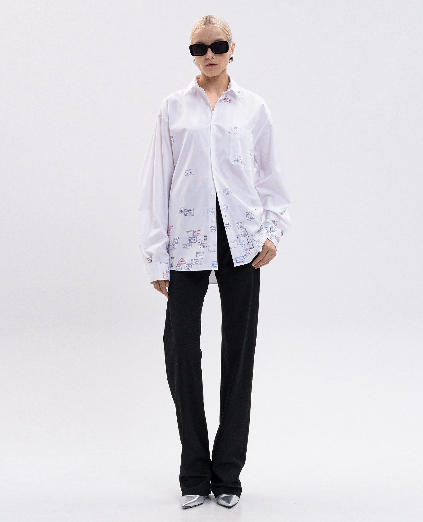 

White shirt with print Vetements