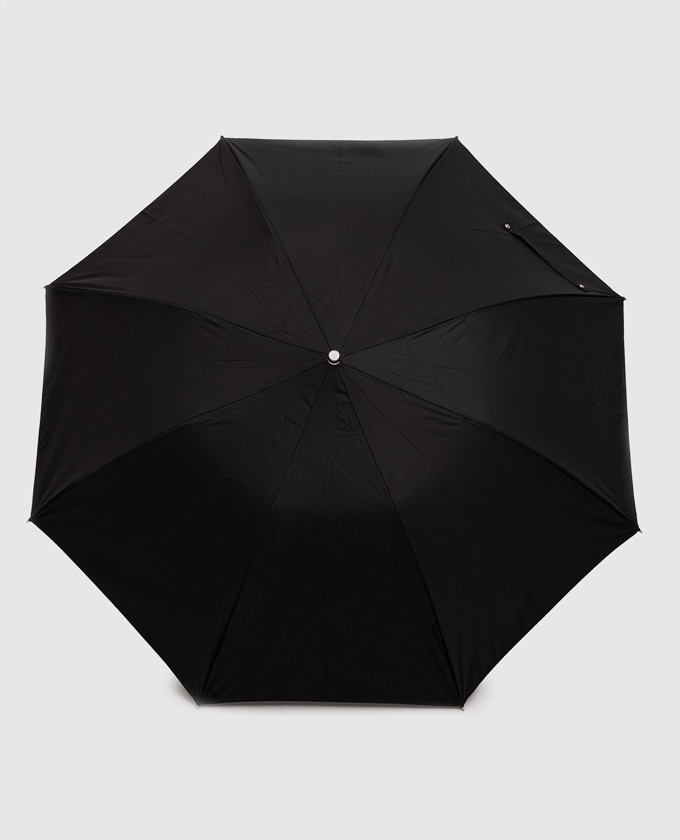 

Black folding umbrella Silver Lion patterned Pasotti