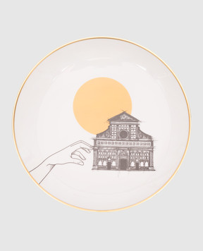 Ginori 1735 White porcelain plate Firenze GINCM70002