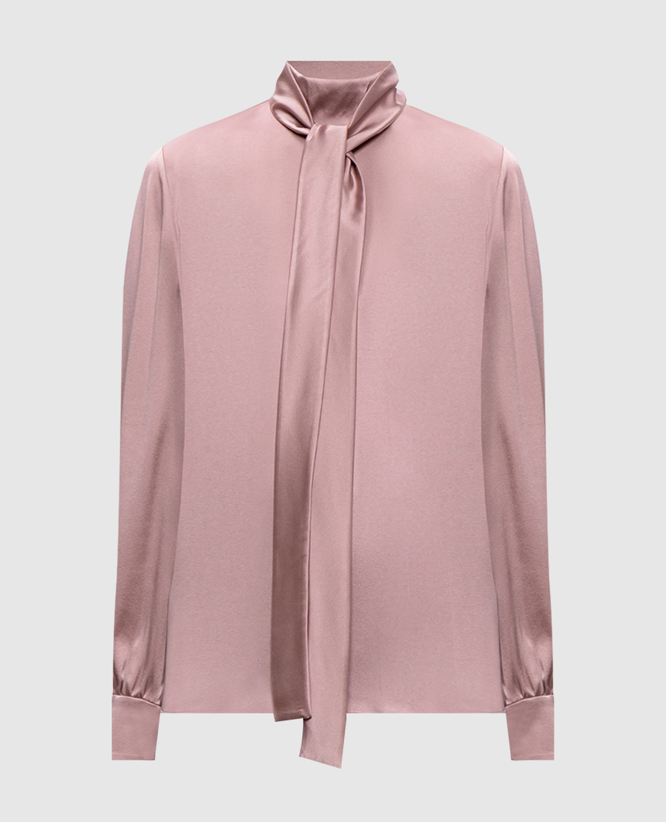 

Pink silk blouse with ascot collar Max Mara