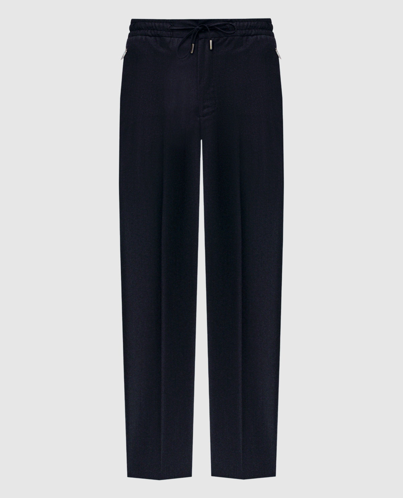 Blue cashmere and wool pants Bertolo Cashmere