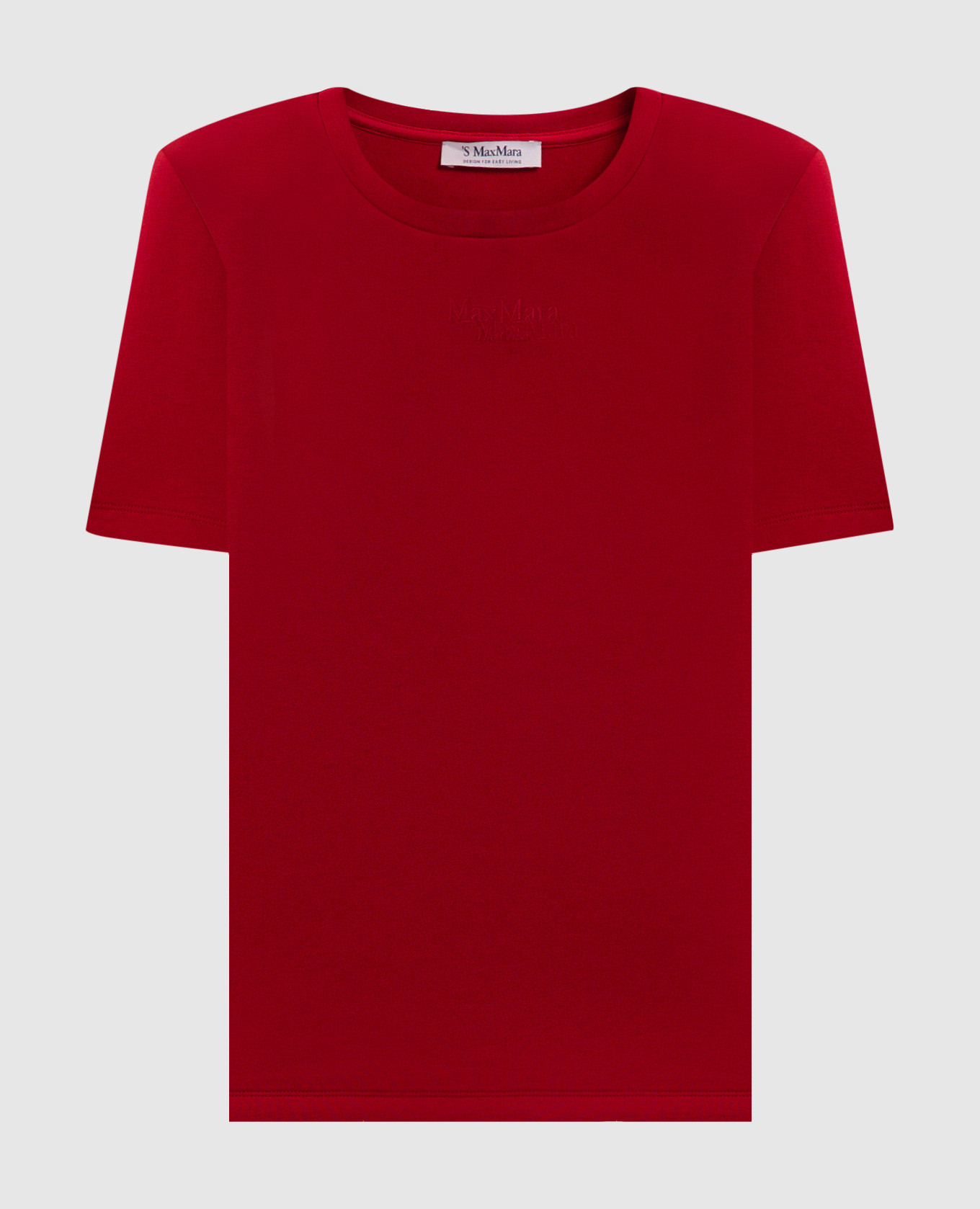 

TUBO red T-shirt with logo embroidery Max Mara