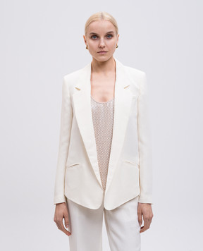 Twinset Beige jacket with linen 251TT2300