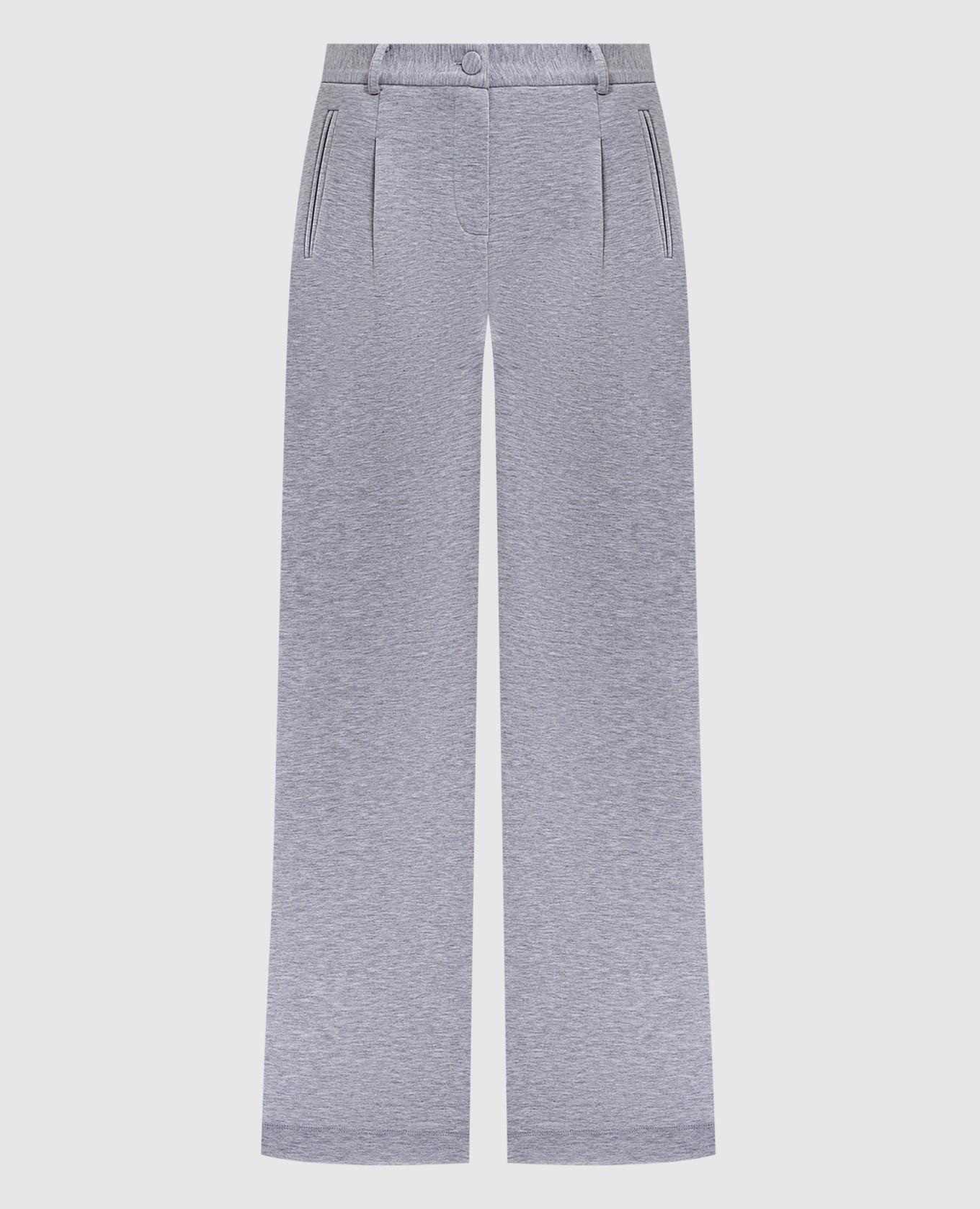 

Grey melange sweatpants with logo Twinset