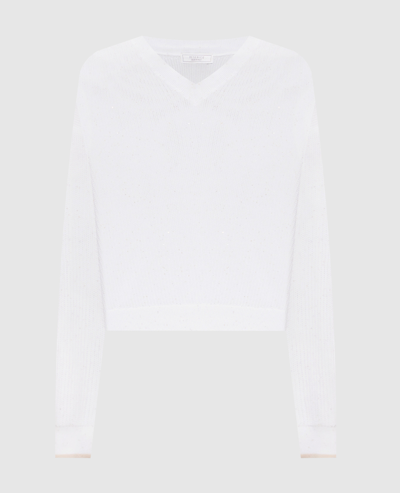 

White pullover with sequins Peserico