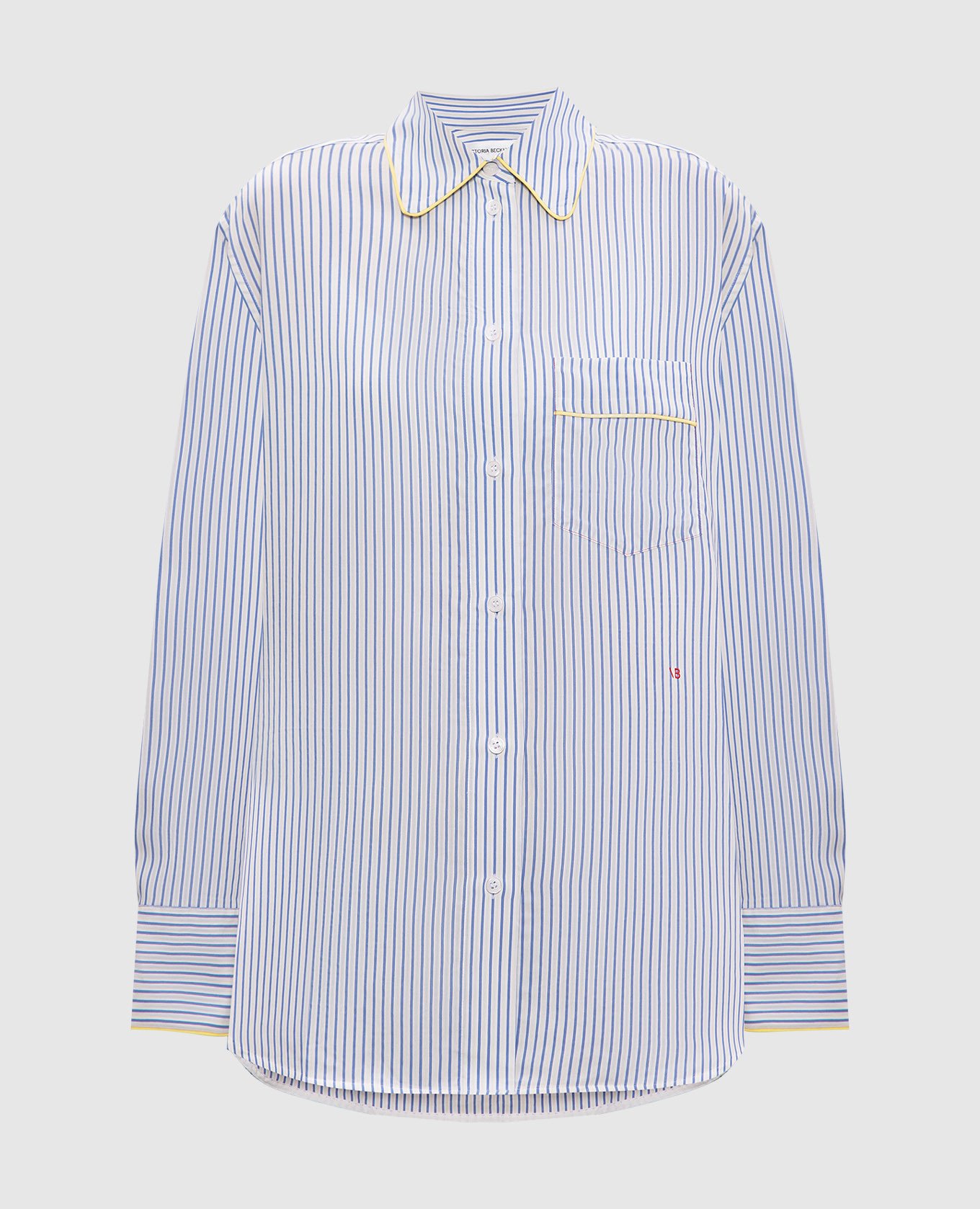 

Striped silk blouse Victoria Beckham, White