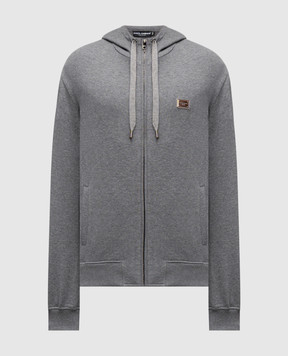 Dolce&Gabbana Grey sports jacket with logo G9BGDTG7N7B