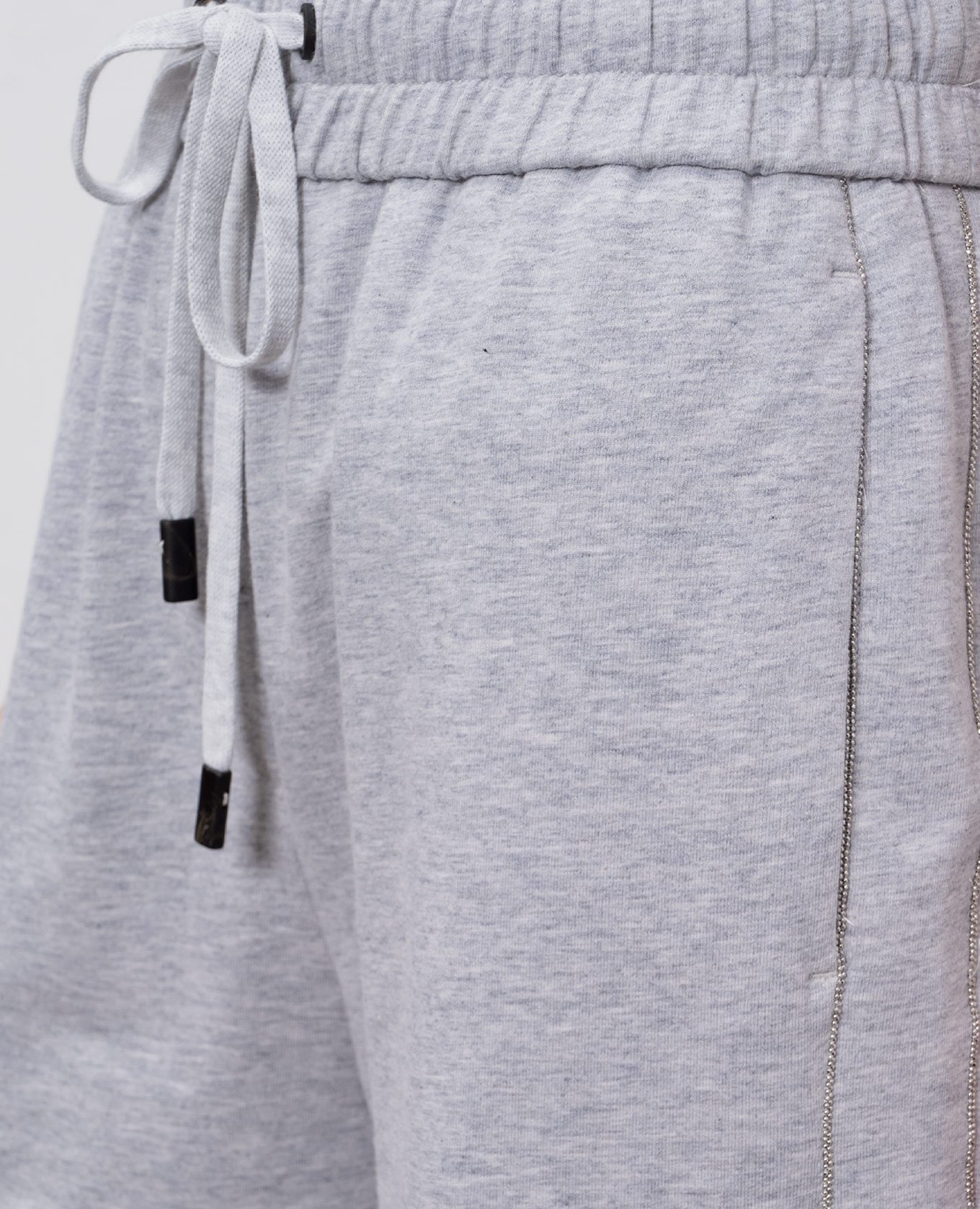 

Grey melange sweatpants with monil chain Peserico