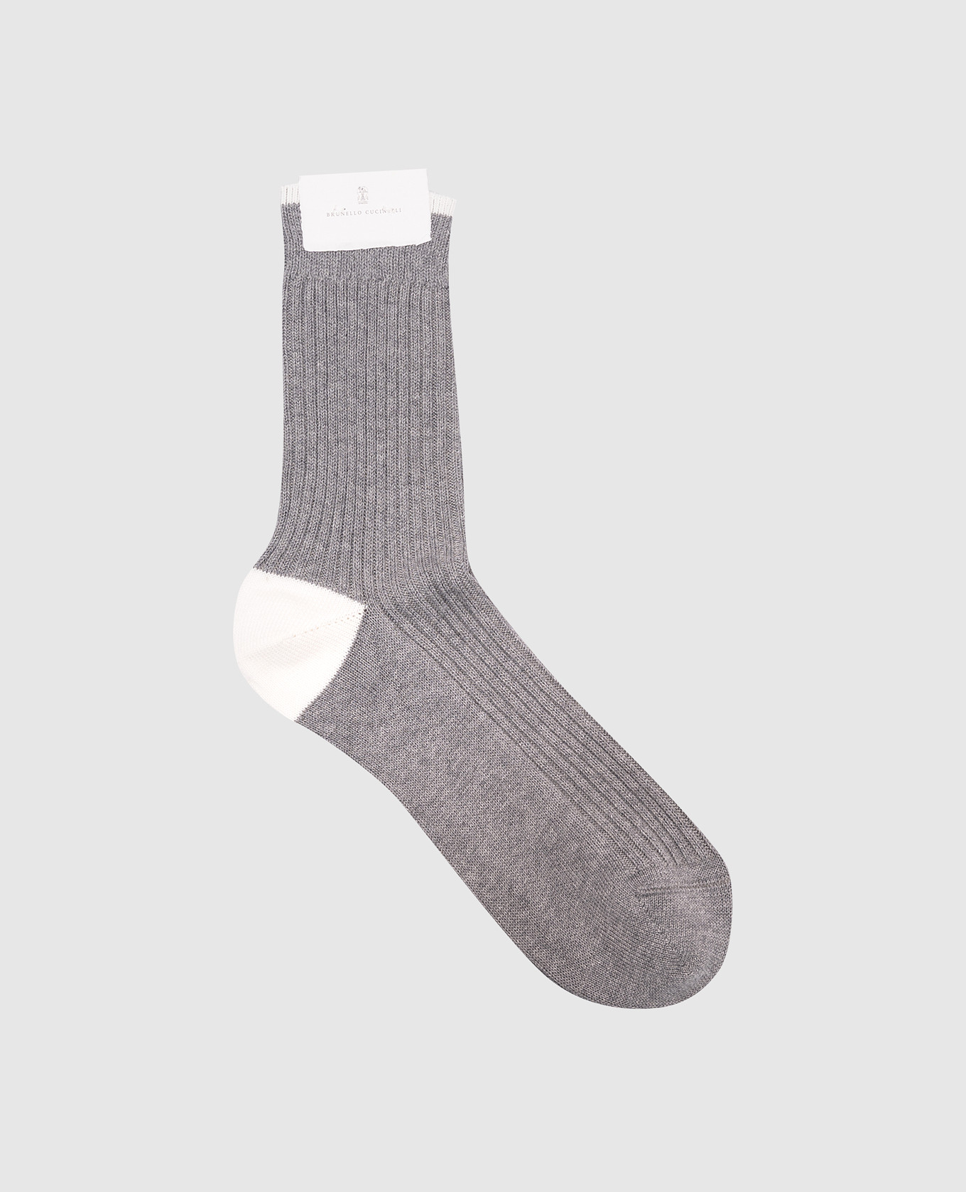 

Grey ribbed socks Brunello Cucinelli