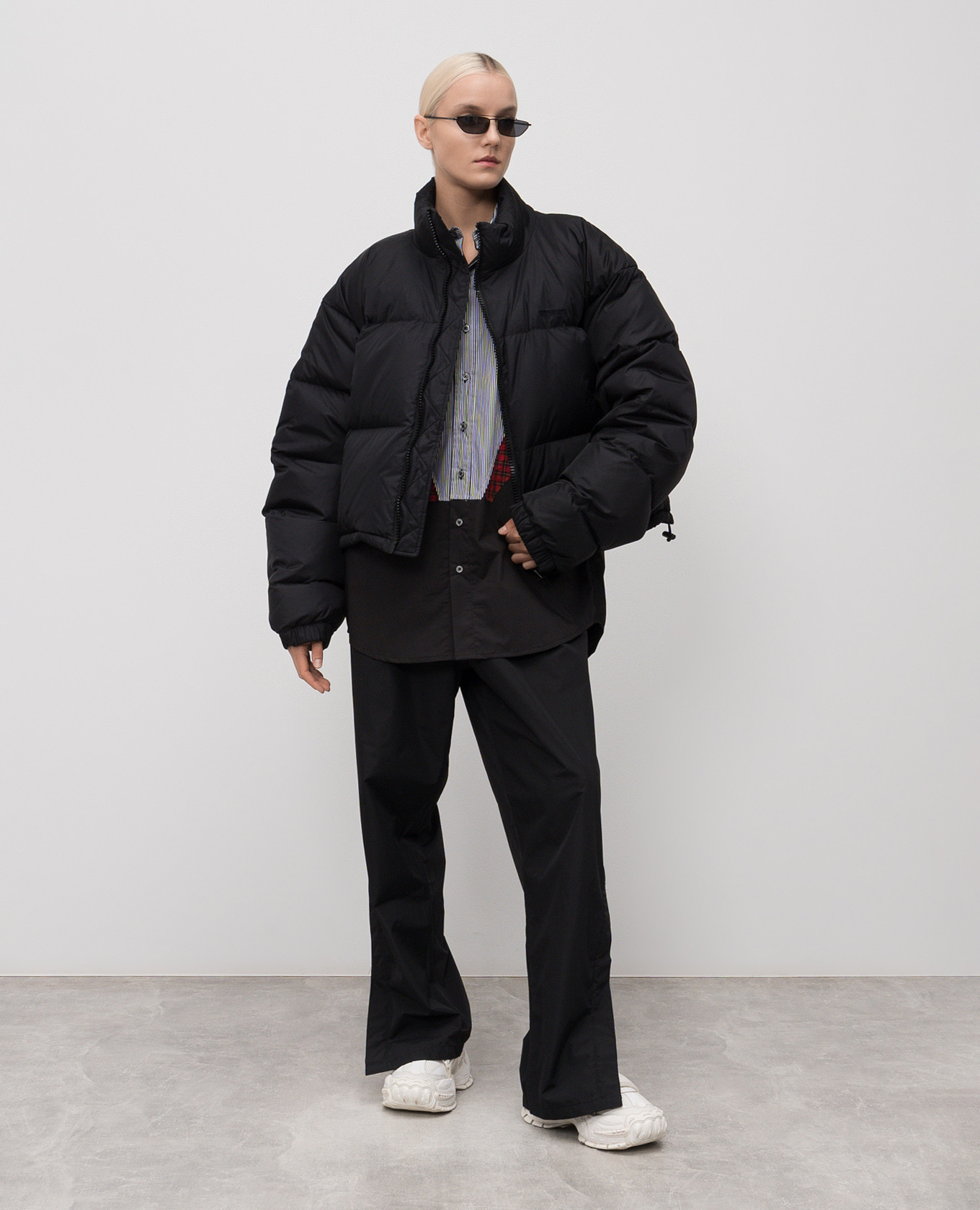 Black shirt with Color Block effect Vetements 2