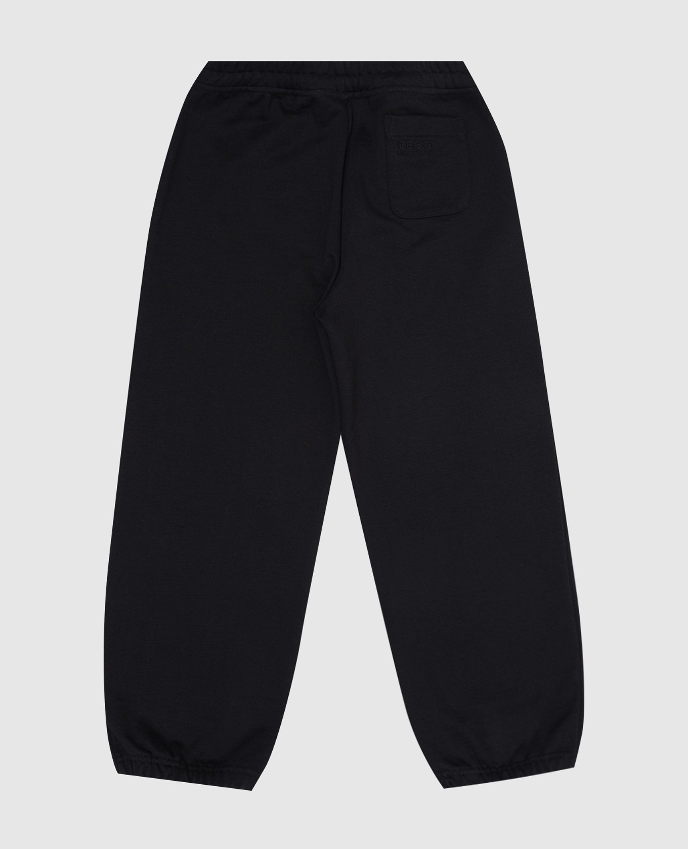 

Children's black joggers with a logo Vetements