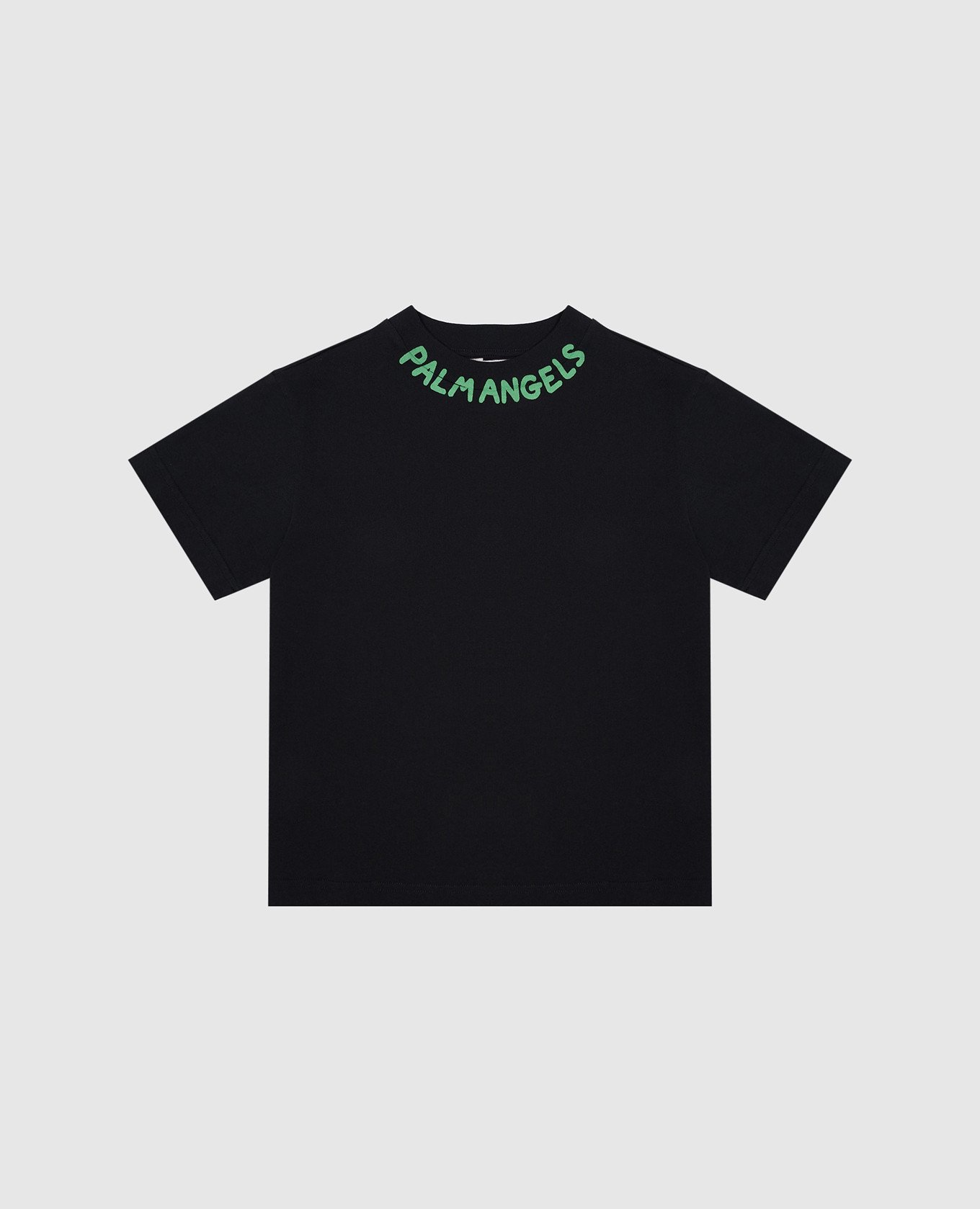 

Children's black T-shirt with logo Palm Angels