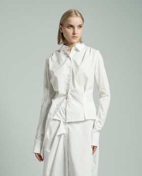 Marc Le Bihan White asymmetric shirt 2601