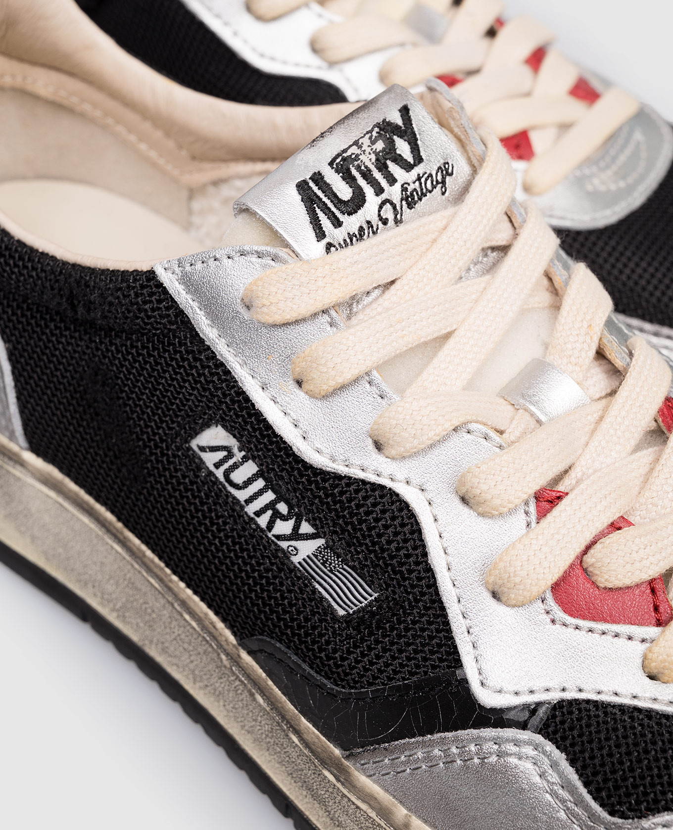 

Black MEDALIST combination sneakers with vintage effect AUTRY