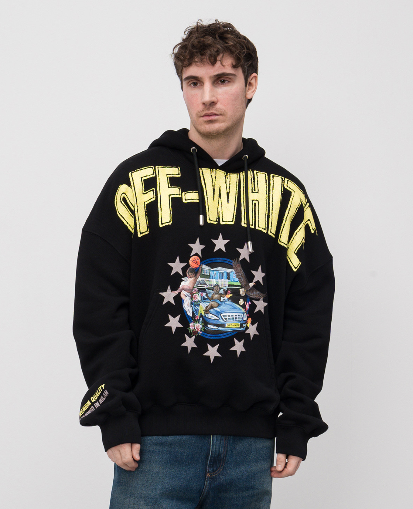 

Black hoodie with print Off-White