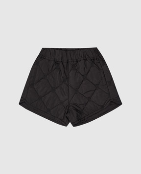 Givenchy Children's black shorts with 4G monogram embroidery H3040012+