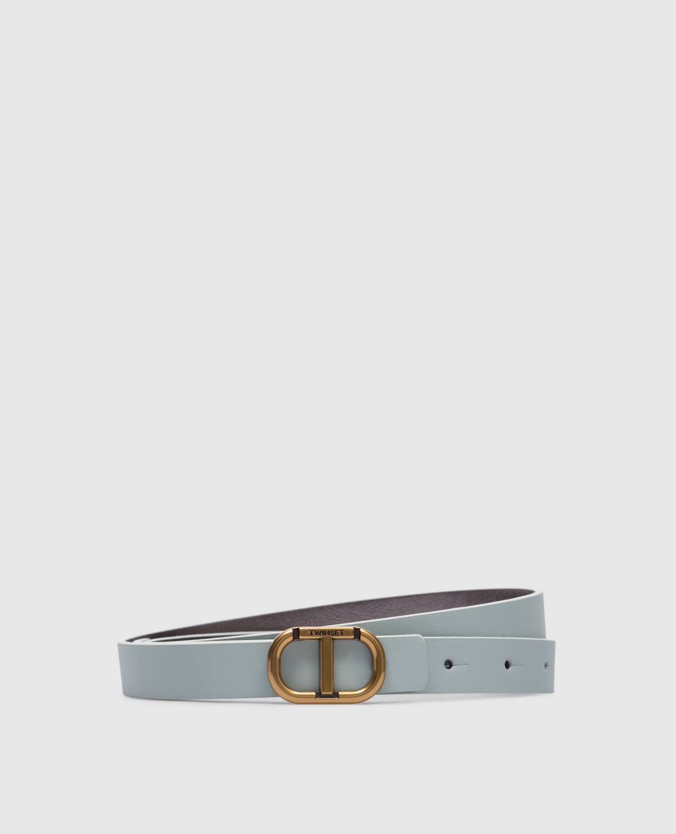 

Reversible belt with Oval T metal logo Twinset, White
