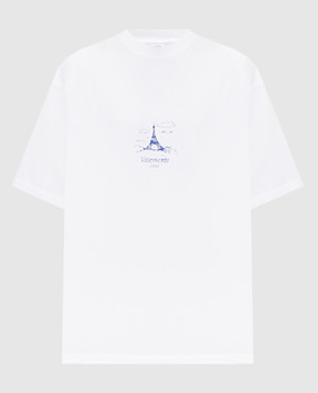 Tシャツ・カットソー VETEMENTS Men T-shirt White UA66TR605W WHITE VETEMENTS Men T-shirt White UA66TR605W WHITE (VETEMENTS/T