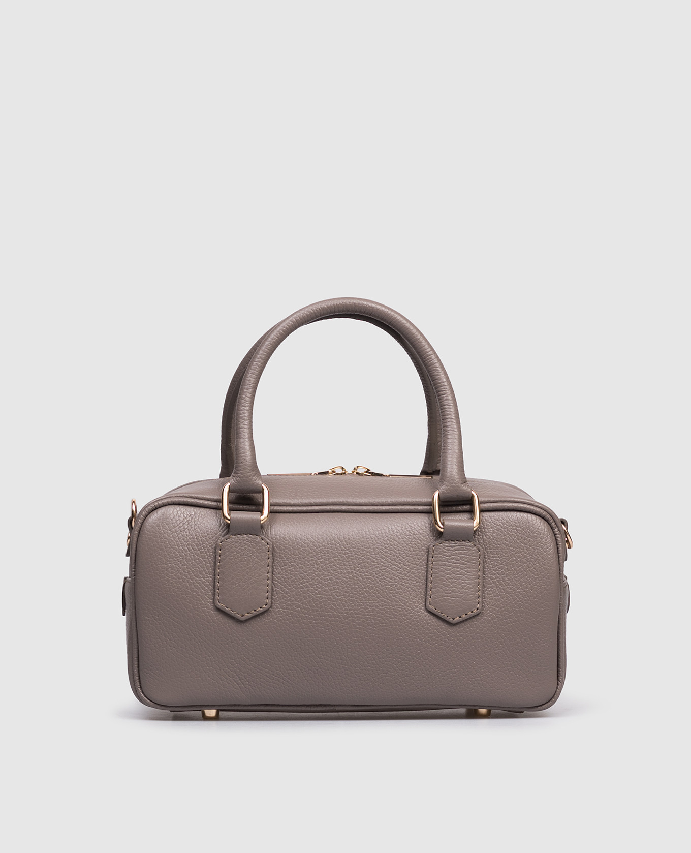 

Gray leather baguette bag Gianni Notaro, Grey