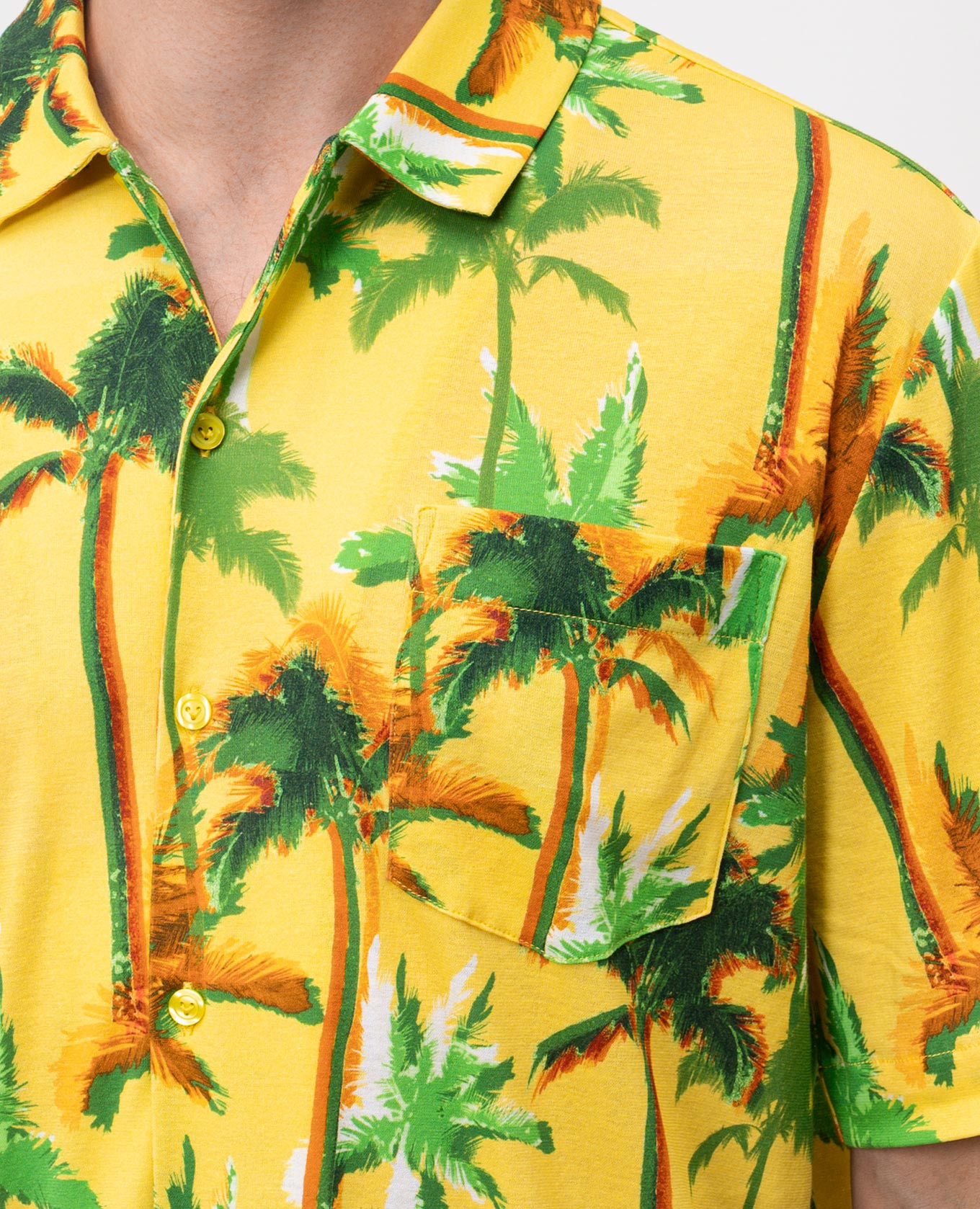 

Yellow shirt with Palms Offset print Vilebrequin