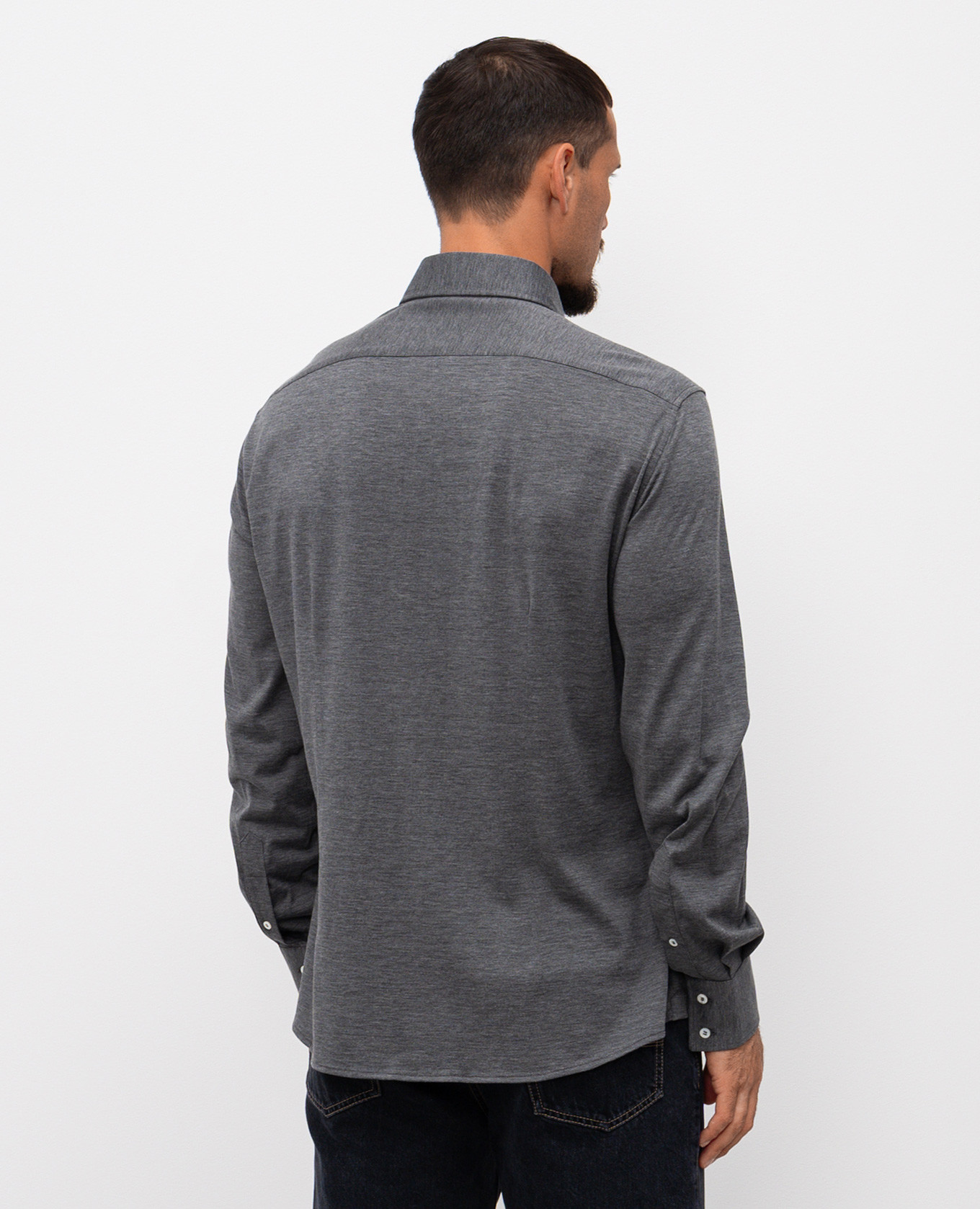 

Gray shirt with silk Brunello Cucinelli, Grey