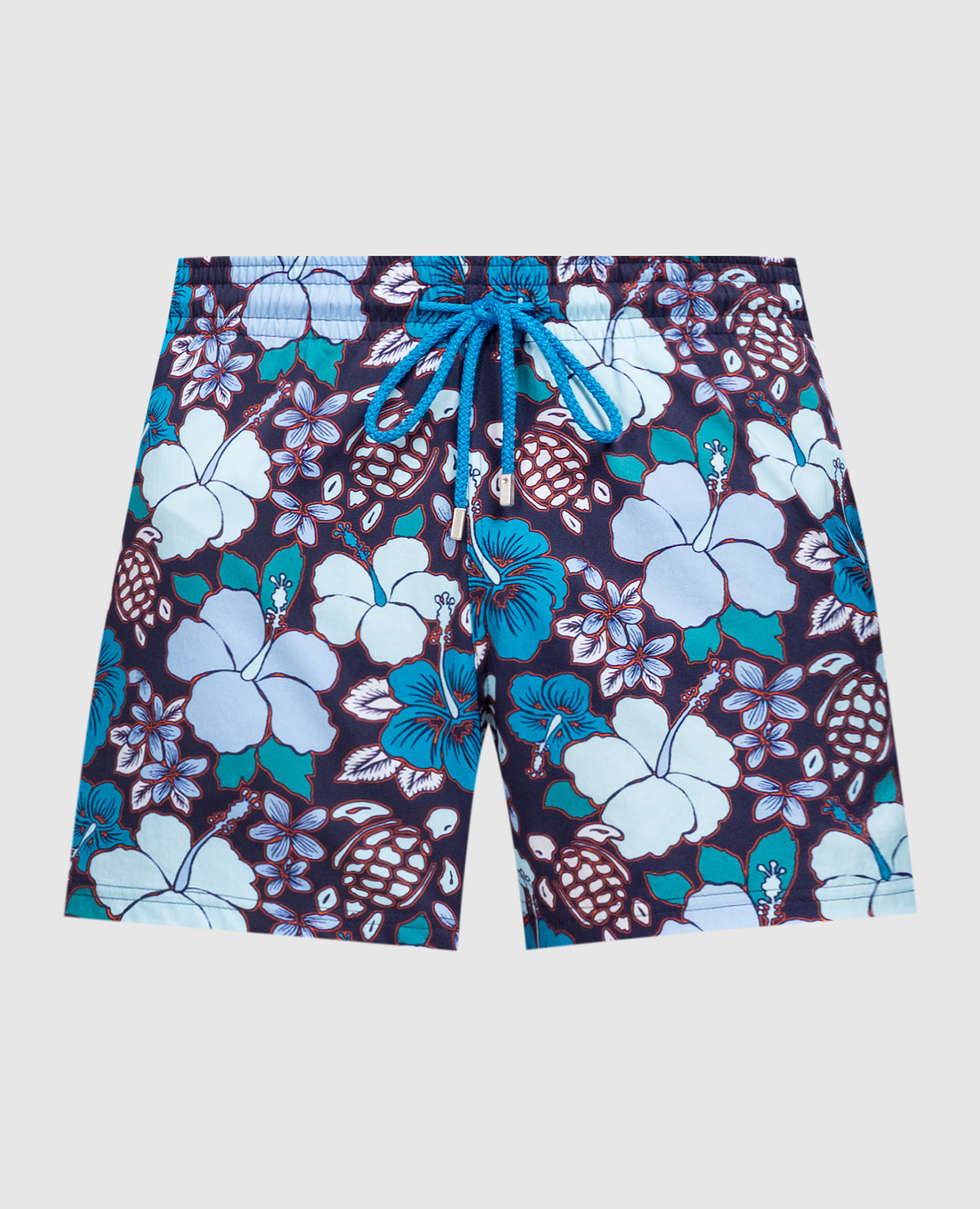 Tropical turtles blue swim shorts vilebrequin