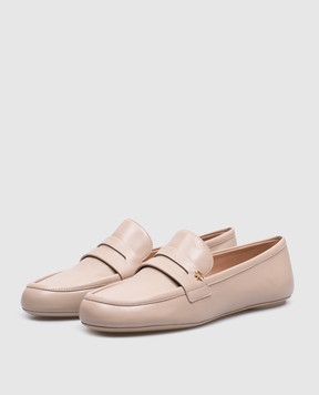 Gianvito Rossi Beige leather loafers GIORGIA G2531405GOM