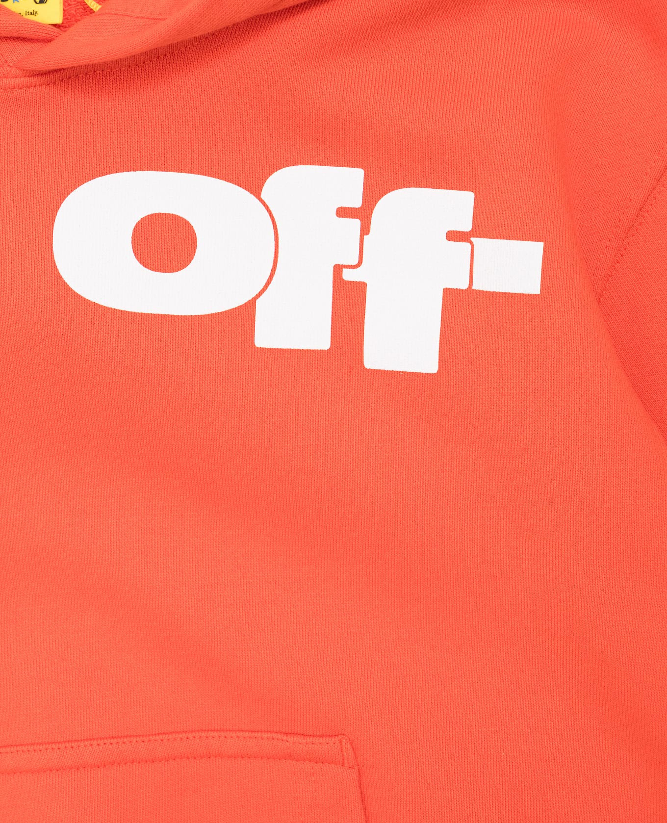 

Children's orange hoodie with logo print Off-White