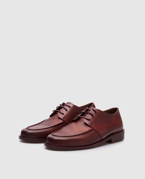 Marsell Burgundy leather Mocasso derby shoes MW8370P011