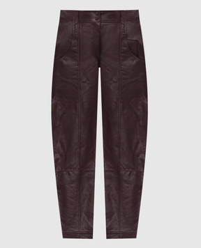 16Arlington Alcea burgundy leather pants TR114AW2501