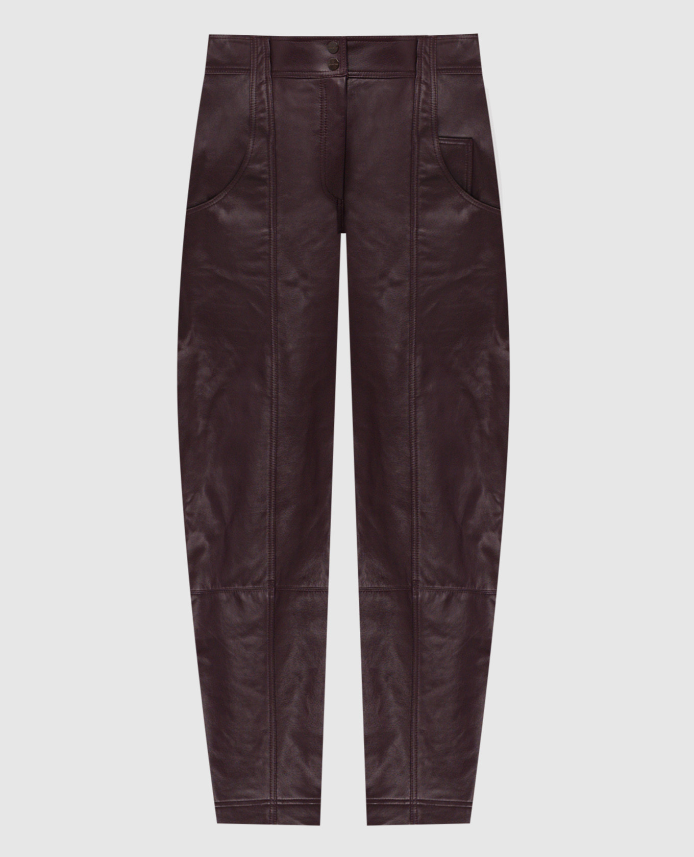 Alcea burgundy leather pants 16Arlington