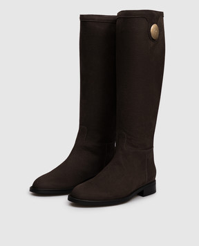 Giuseppe Zanotti Lidia brown nubuck boots I580007
