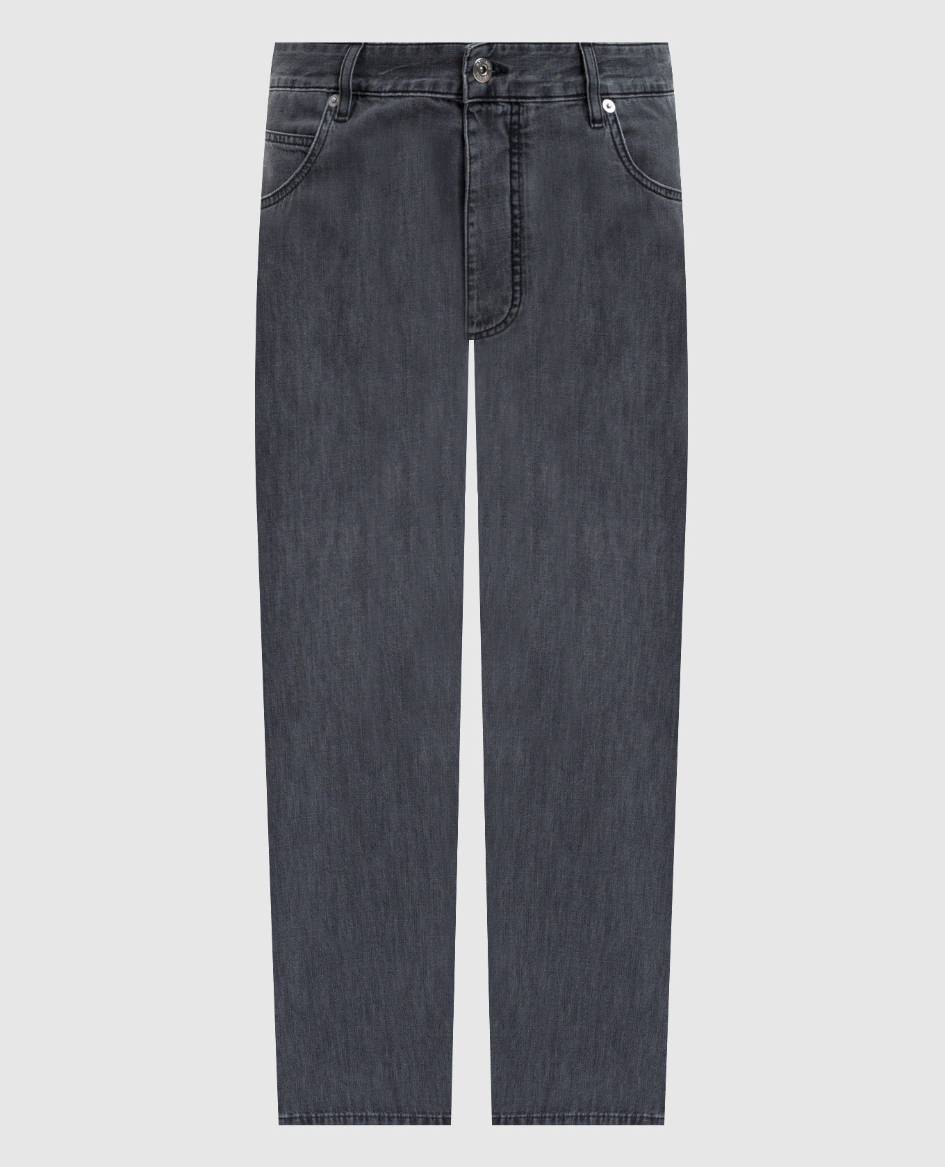 

Grey jeans with logo patch Bottega Veneta
