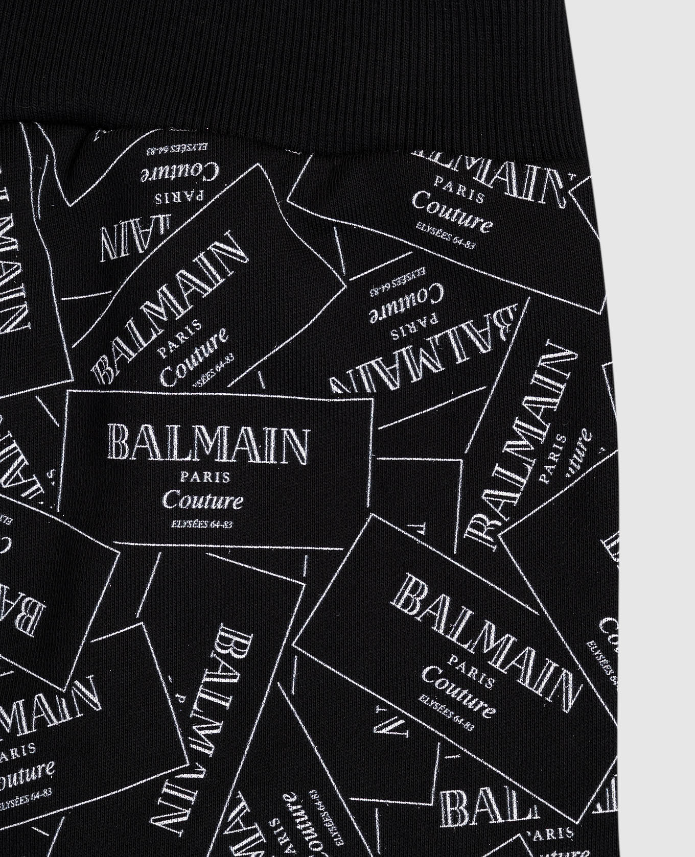 

Kids' black joggers with logo print Balmain