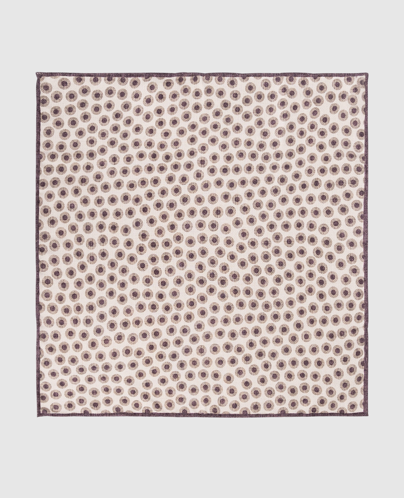 

Beige polka dot silk pache scarf Brunello Cucinelli