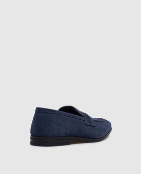 Stuart Weitzman Simon blue suede loafers SI218