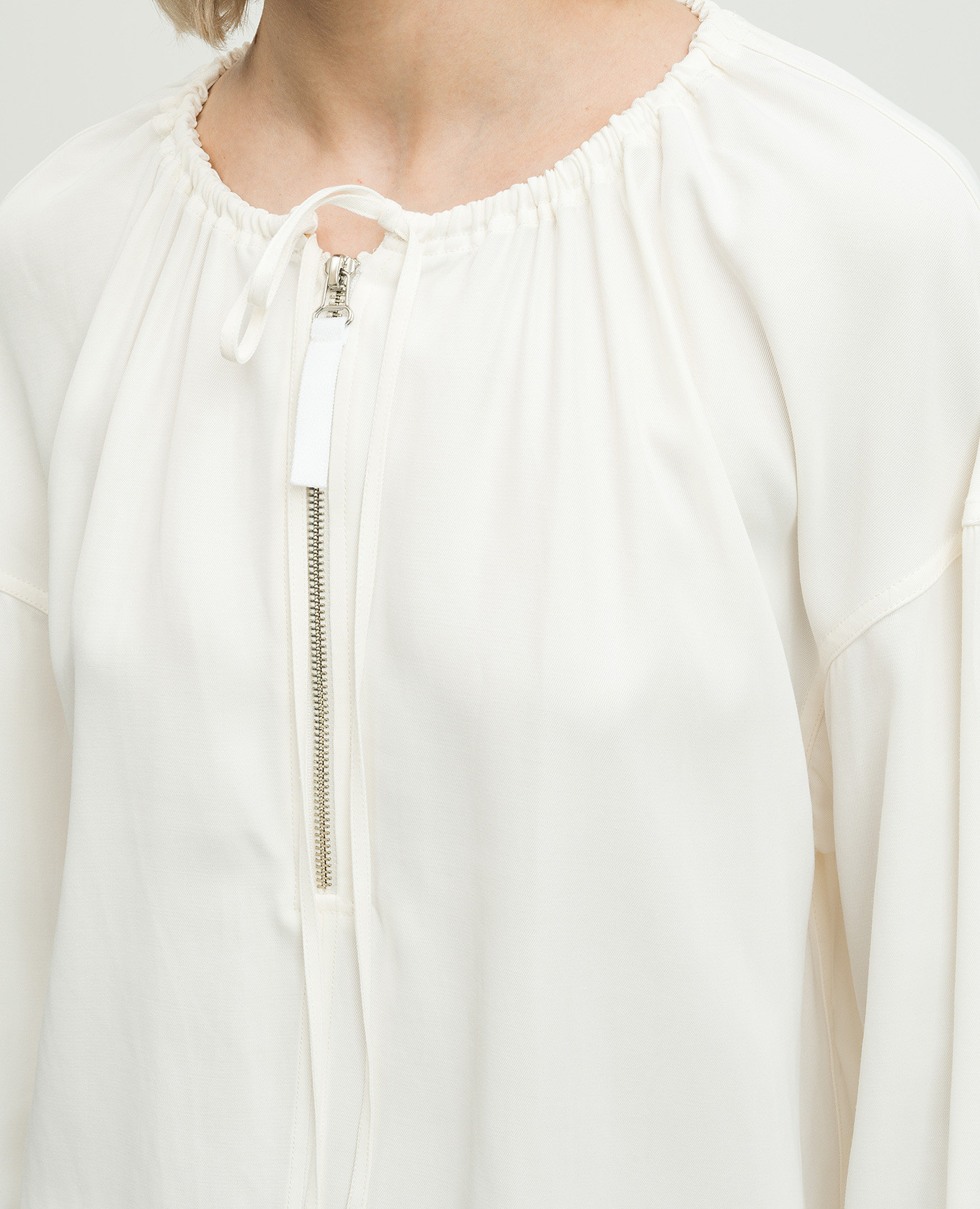 

White blouse with drapery Helmut Lang