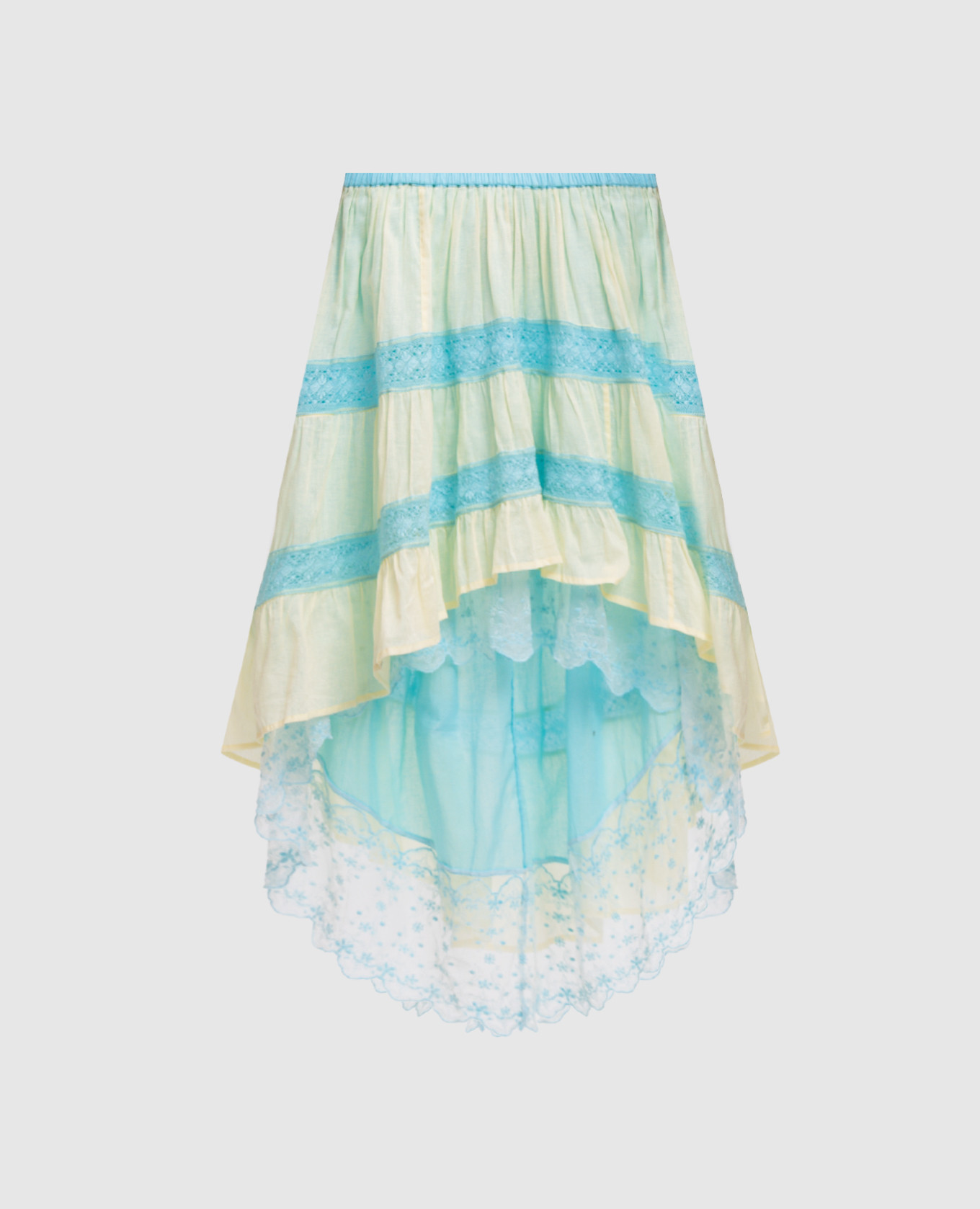 

Yellow skirt with lace BP56