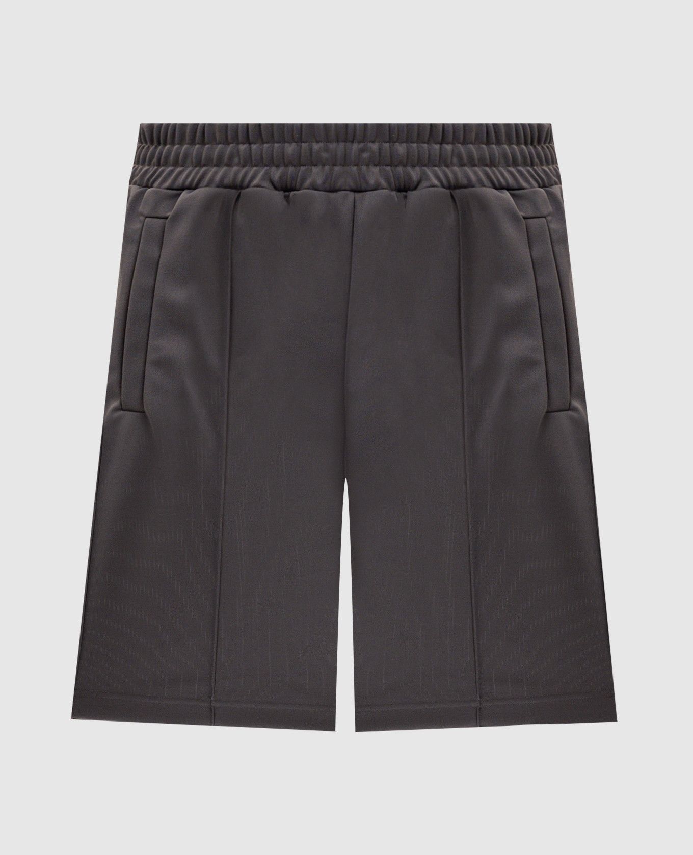 Grey shorts with contrast logo Palm Angels